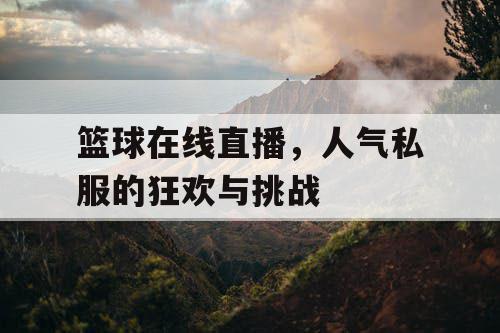 篮球在线直播，人气私服的狂欢与挑战