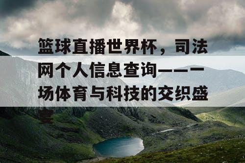 篮球直播世界杯，司法网个人信息查询——一场体育与科技的交织盛宴