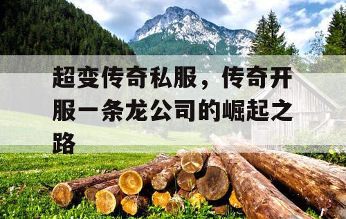 超变传奇私服，传奇开服一条龙公司的崛起之路