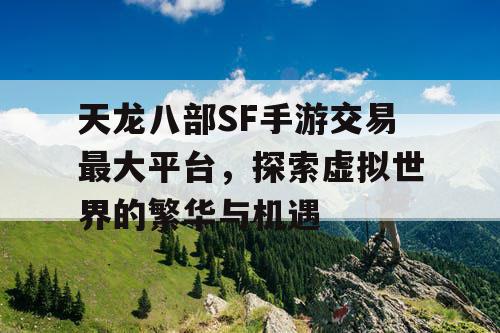 天龙八部SF手游交易最大平台，探索虚拟世界的繁华与机遇