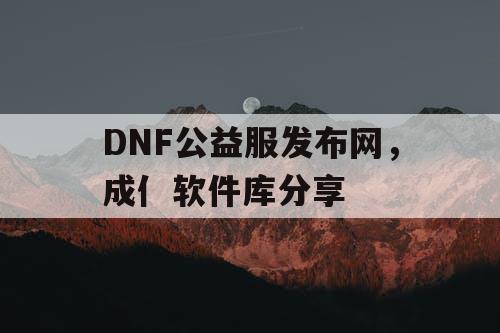 DNF公益服发布网，成亻软件库分享