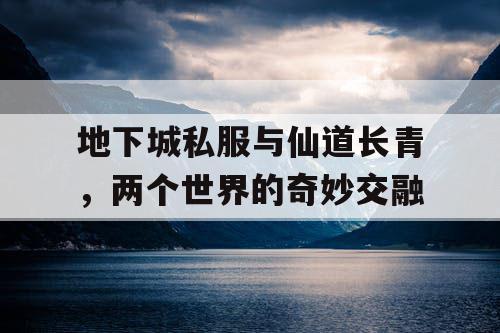 地下城私服与仙道长青，两个世界的奇妙交融