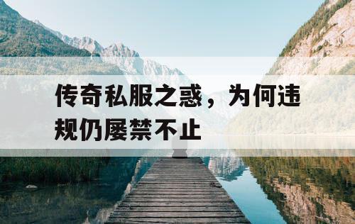 传奇私服之惑，为何违规仍屡禁不止